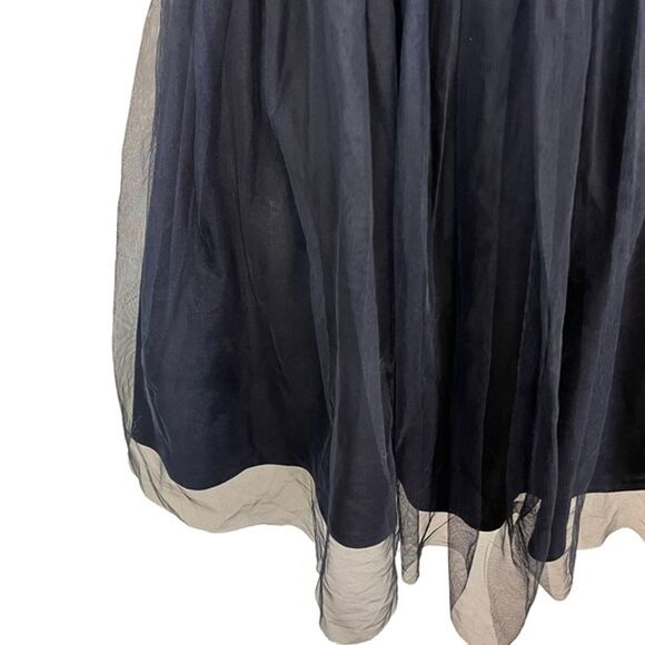 BLONDIE NITES Navy Sequin Strapless Whimsigoth Prom Homecoming Dress Babydoll 3 - Picture 4 of 16